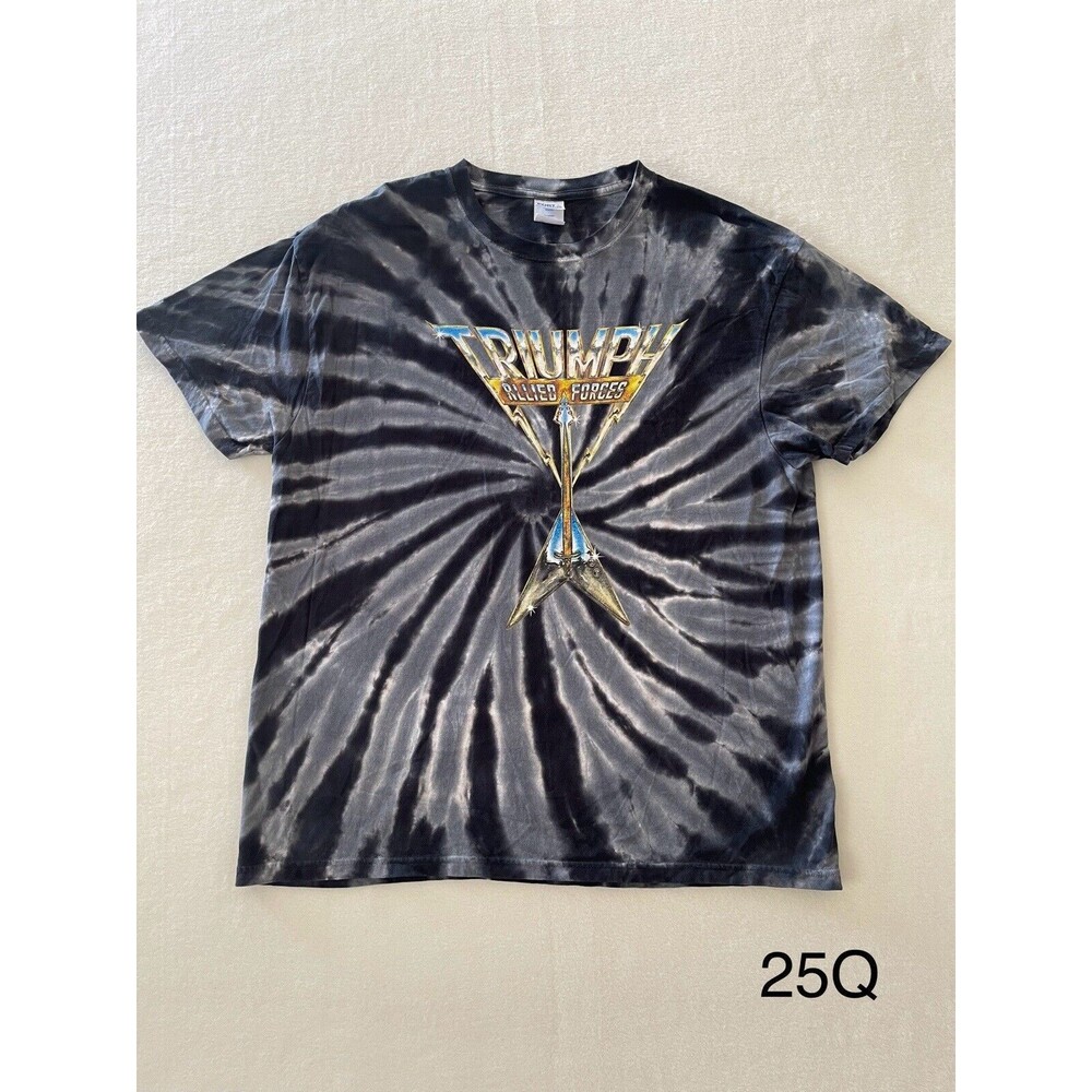 TRIUMPH ALLIED FORCES TIE DYE T-SHIRT Size XL‎
